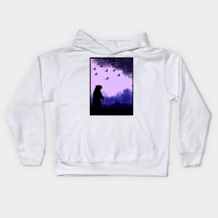 Purple jungle Kids Hoodie